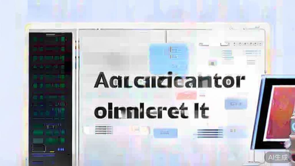 High-quality business illustration regarding AI art generation, minimal flat design