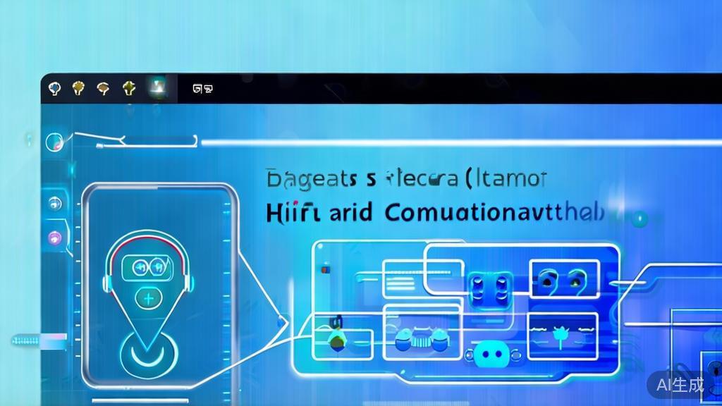 Flat vector illustration of effective communication with AI, dashboard style, soft blue gradient