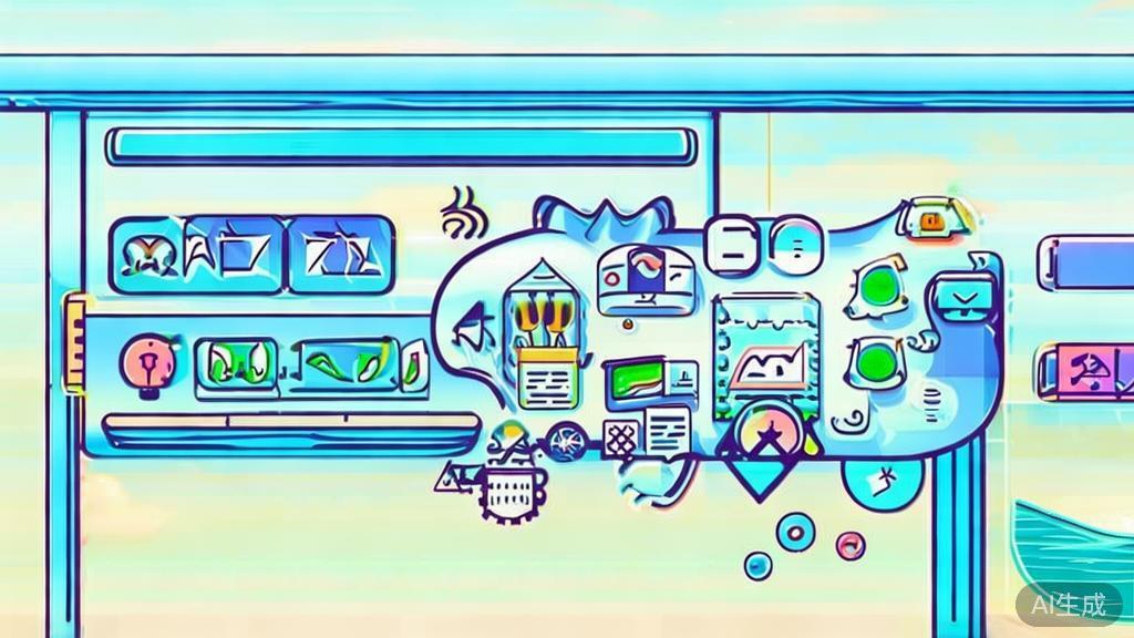 Flat vector illustration of brainstorming ideas for creativity, dashboard style, soft blue gradient