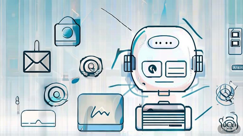 "High-quality business illustration regarding multiple communication modes with a chatbot, minimal flat design"