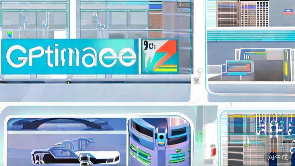 Illustration depicting Gptimage2 in various industries, sleek and modern design