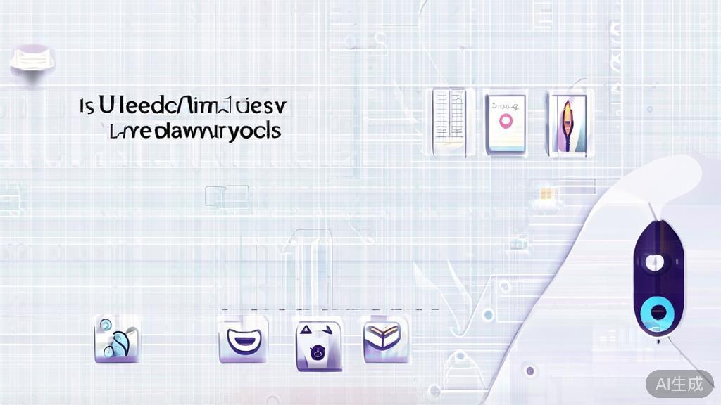 High-quality business illustration regarding user needs analysis on AI drawing tools, minimal flat design