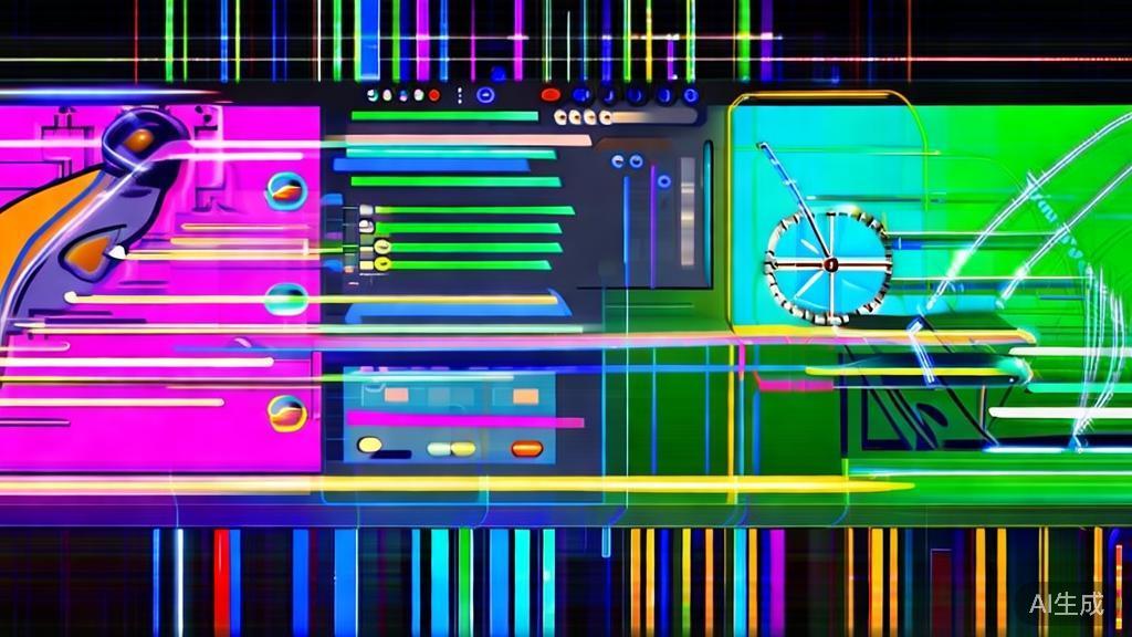 Flat vector illustration representing future trends in AI drawing technology, with an emphasis on speed and customization
