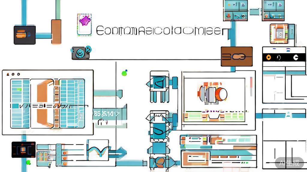 High-quality illustration of an e-commerce product image generation process, minimal flat design