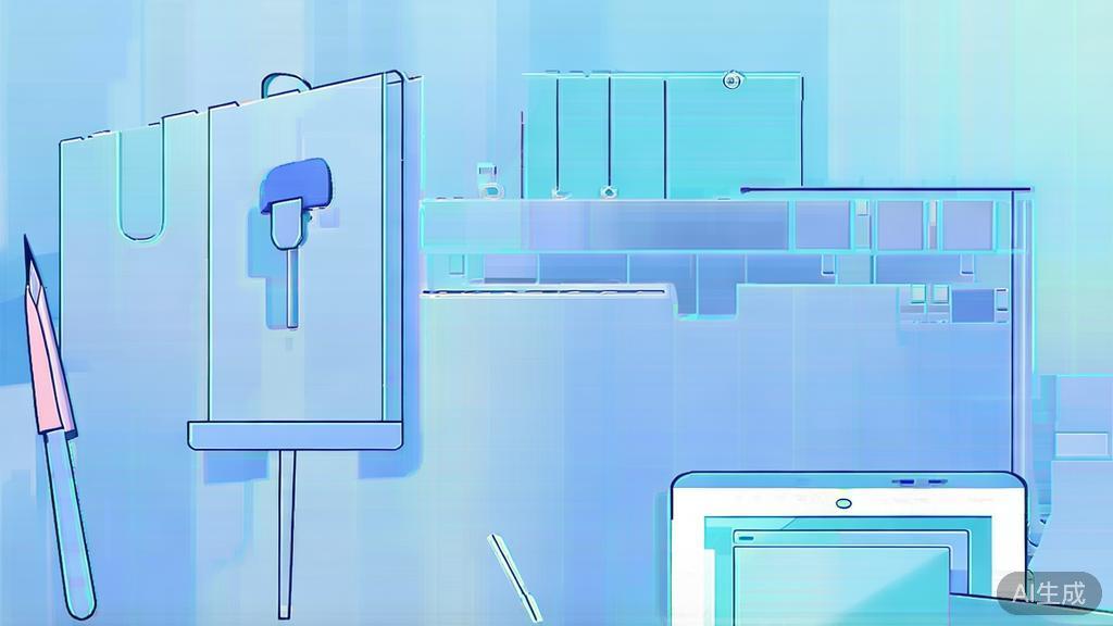 Flat vector illustration of art creation, dashboard style, soft blue gradient