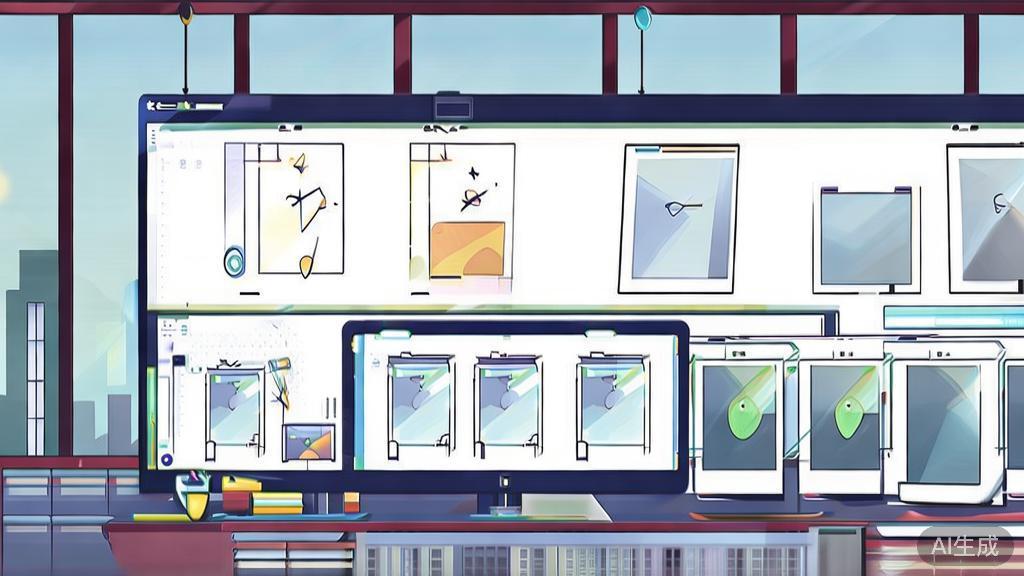 High-quality business illustration regarding the importance of iterative design in image generation, minimal flat design
