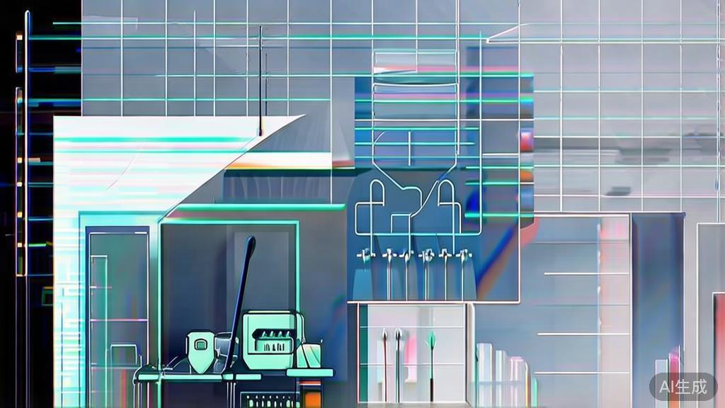 High-quality business illustration about AI drawing techniques, minimal flat design