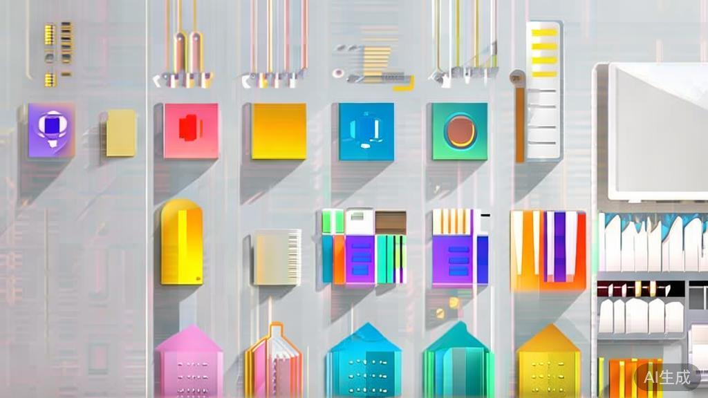 High-quality business illustration regarding design tools, minimal flat design