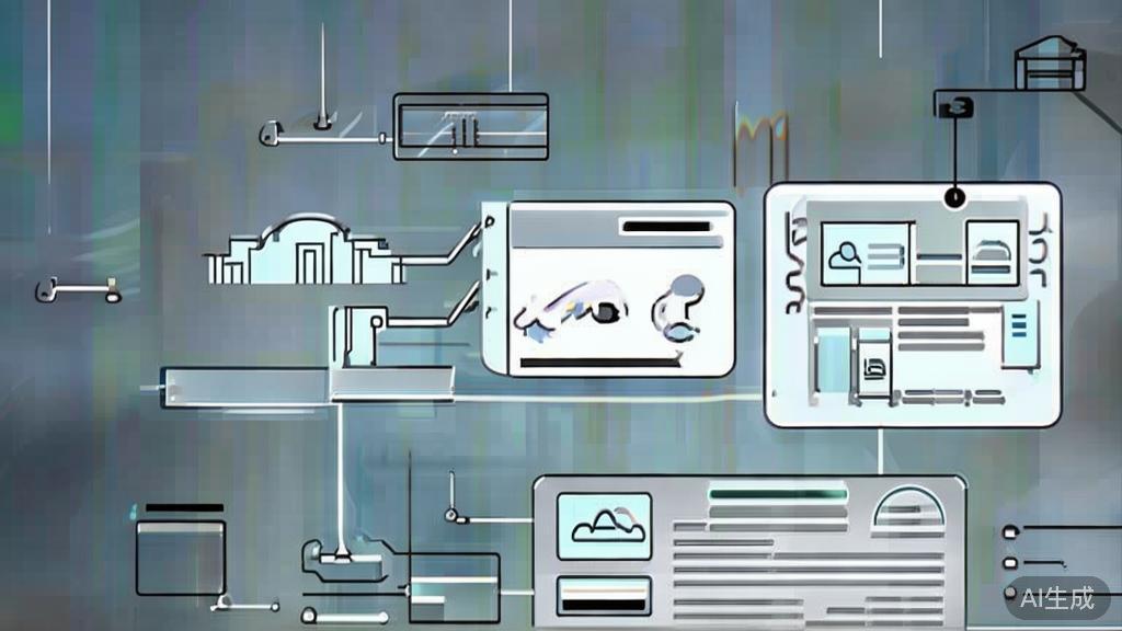 High-quality business illustration regarding 保险行业转型 with 聚合数据API, minimal flat design