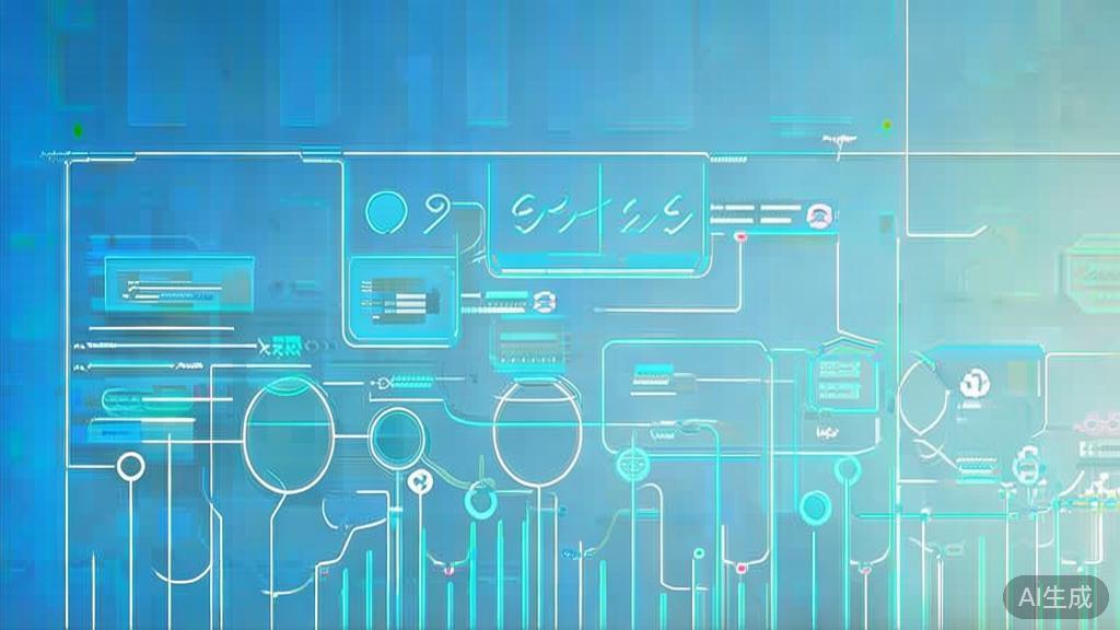 "Flat vector illustration of cost analysis in project management, dashboard style, soft blue gradient"