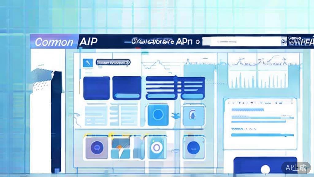 Flat vector illustration of common API selection mistakes, dashboard style, soft blue gradient