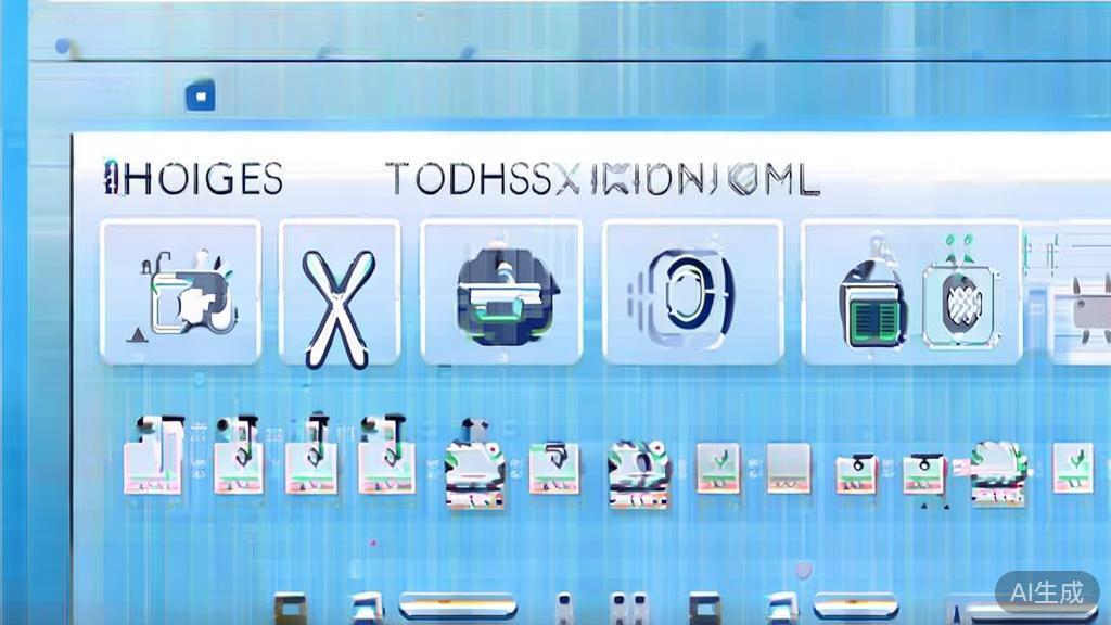 Flat vector illustration of image compression tools, dashboard style, soft blue gradient
