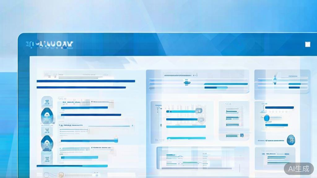 Flat vector illustration of API pricing factors, dashboard style, soft blue gradient
