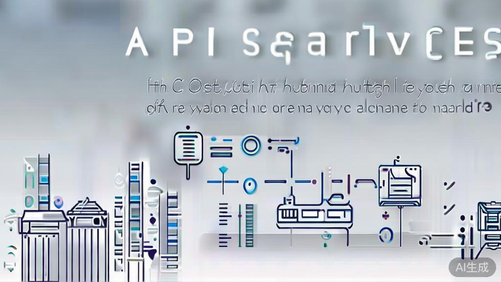 "High-quality business illustration regarding high-cost API services, minimal flat design"