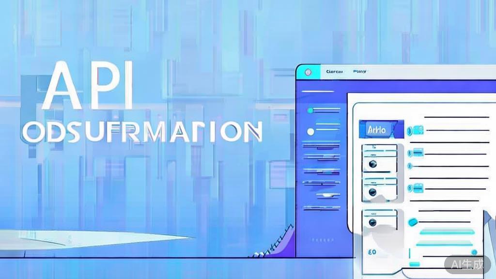 Flat vector illustration of API documentation reading, dashboard style, soft blue gradient