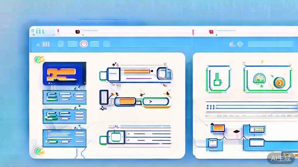 Flat vector illustration of API data format mismatch, dashboard style, soft blue gradient