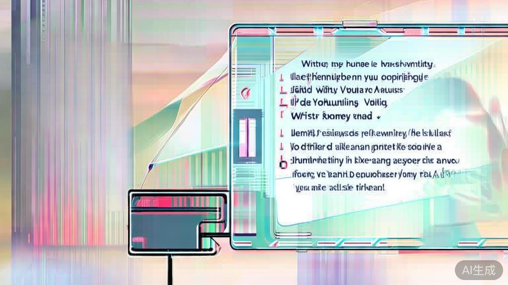 Illustration of future writing trends combining AI and human creativity, minimal flat design