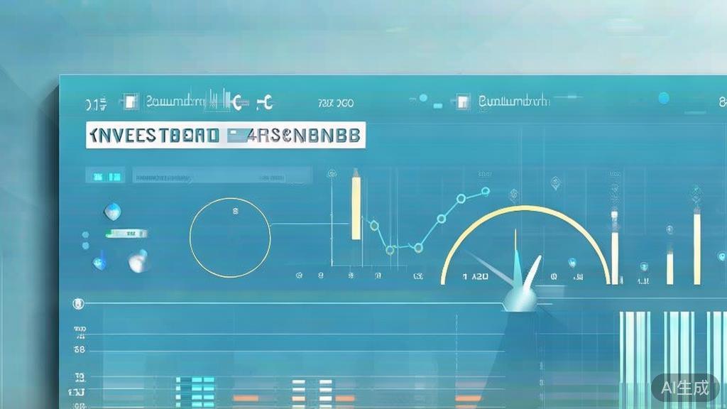 Flat vector illustration of investment goals, dashboard style, soft blue gradient