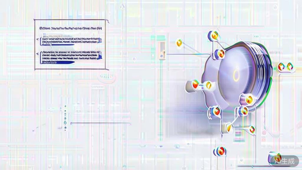 High-quality business illustration regarding AI Token risks, minimal flat design