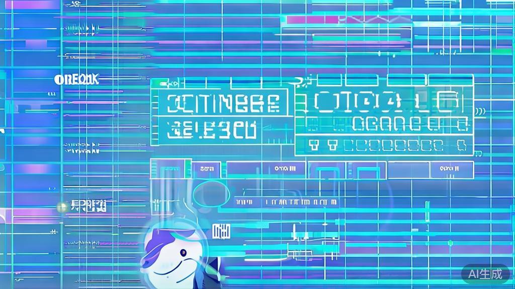Flat vector illustration of market news monitoring, soft blue gradient