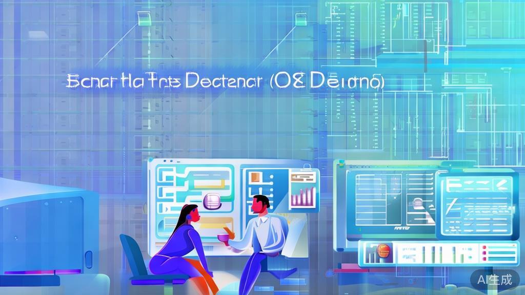 "Flat vector illustration of over-the-counter (OTC) trading, depicting private negotiations and transactions in a secure environment, soft blue gradient"